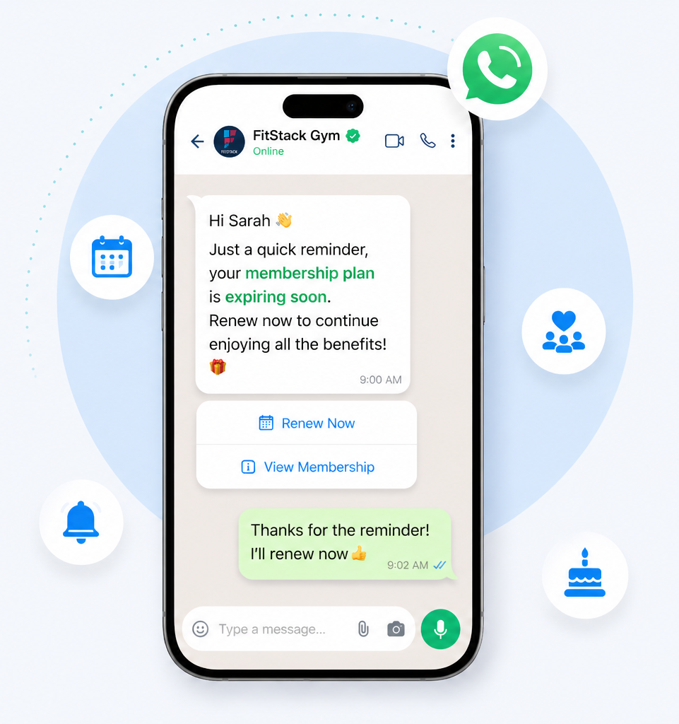 FitStack WhatsApp Integration